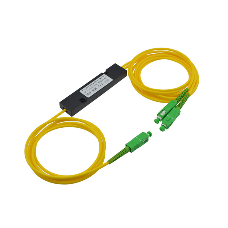 1×2 PLC Fiber Optic Splitter with SC/APC Connectors