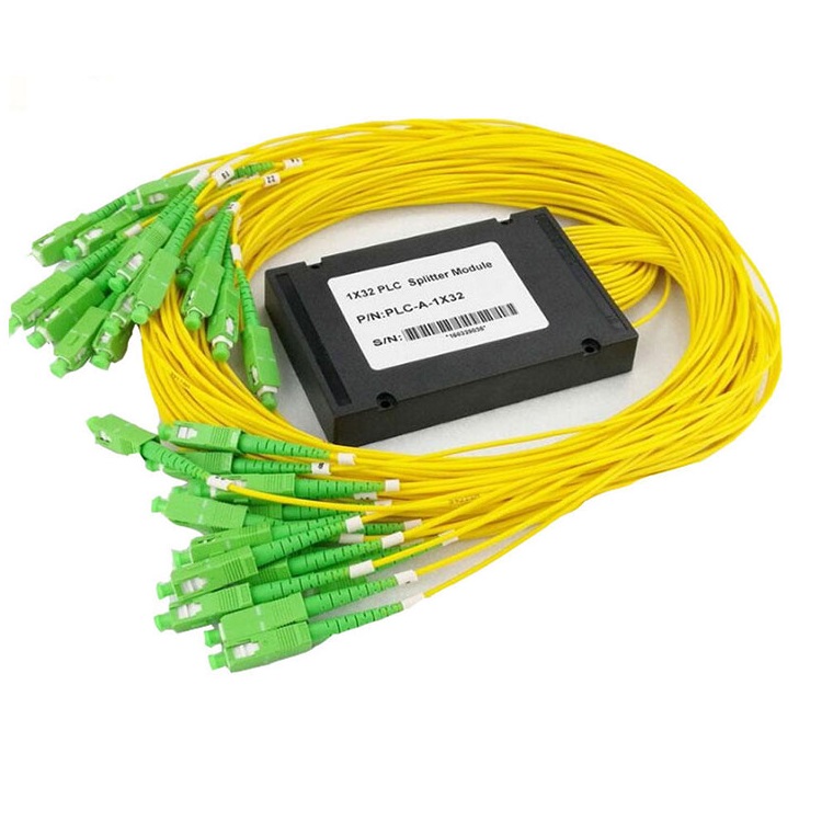 1×32 PLC Fiber Splitter, Blockless, ABS type, Cassette, Rack Mount