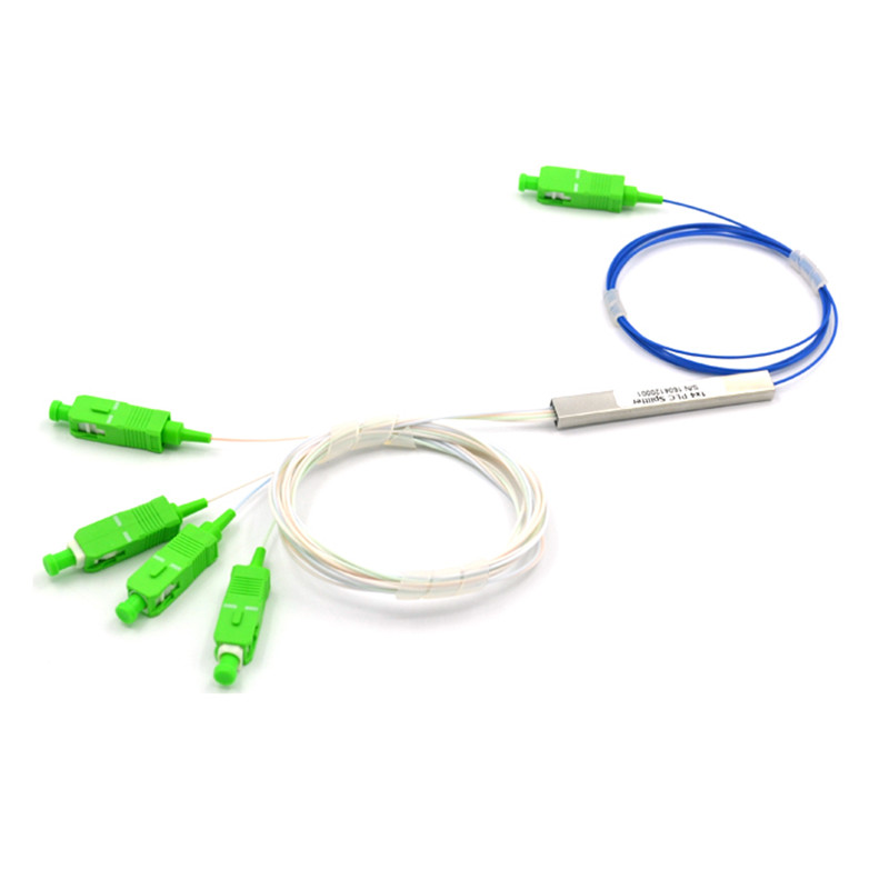 1×4 PLC Fiber Optic Splitter with SC/APC Connectors